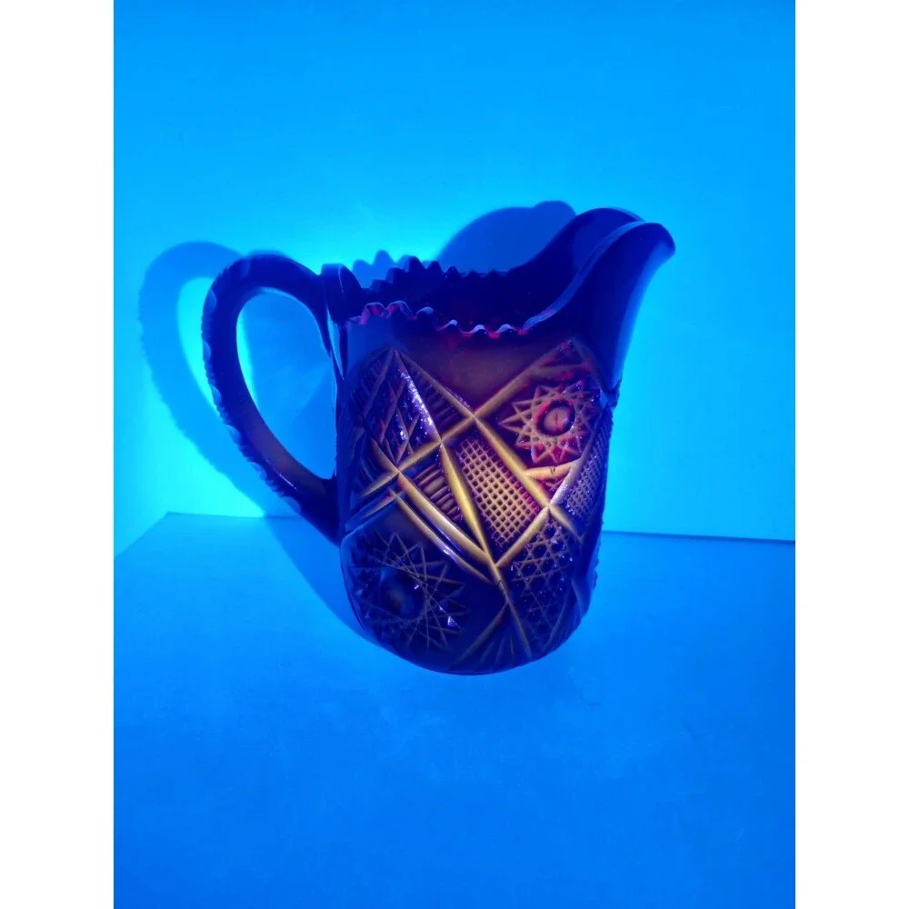 Vintage Westmoreland Ruby Red Amberina Glass 6